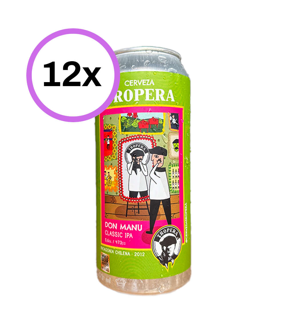 12x Cerveza Tropera Don Manu 473cc