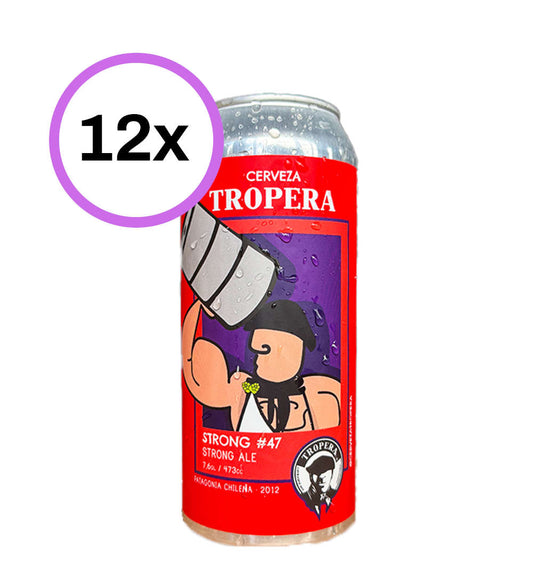 12x Cerveza Tropera Strong #47 473cc