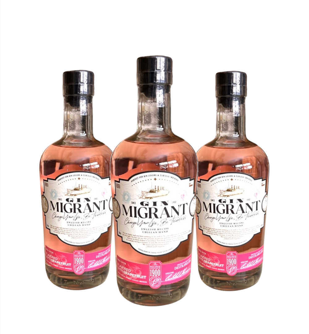 3x Gin Migrant Pomelo 700cc