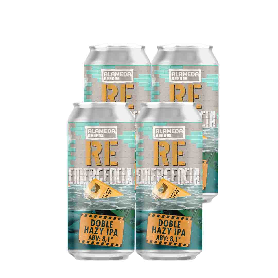 4x Cerveza Alameda Re Emergencia 473cc