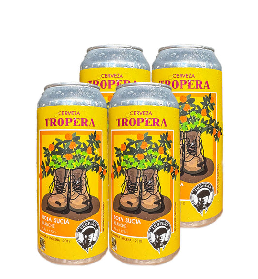 4x Cerveza Tropera Bota Sucia 473cc
