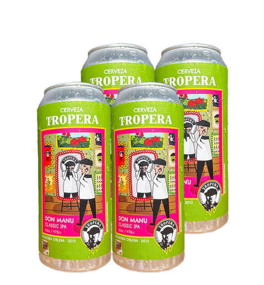 4x Cerveza Tropera Don Manu 473cc