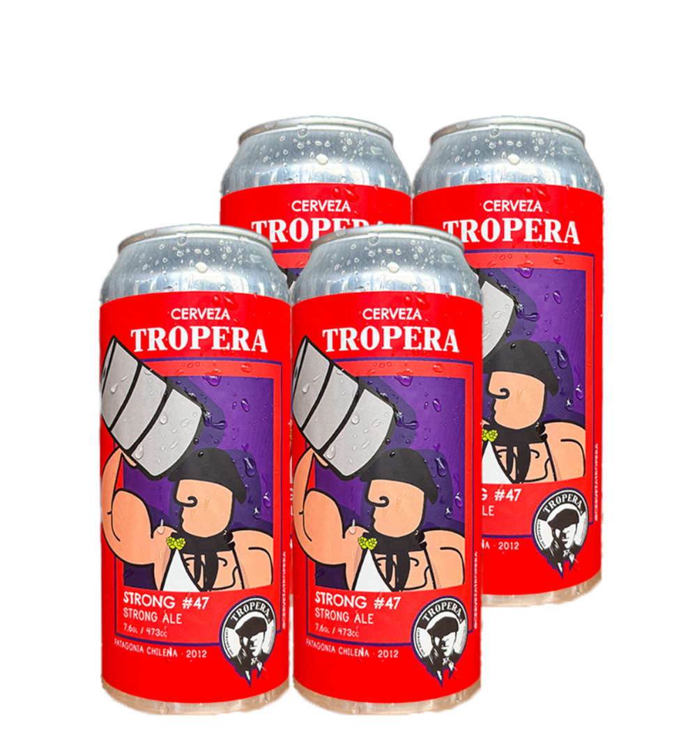 4x Cerveza Tropera Strong #47 473cc