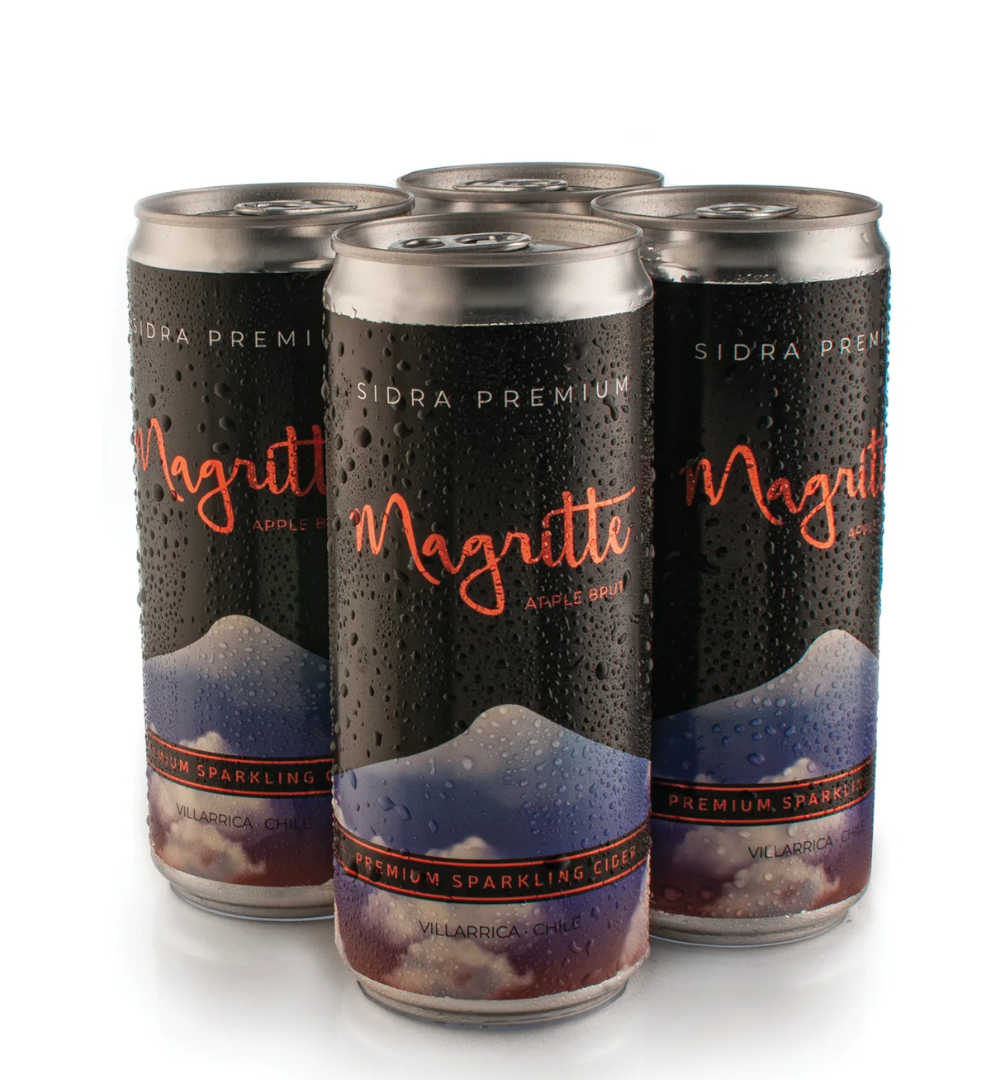 4x Sidra de Manzana Magritte Premium Brut Lata 310cc