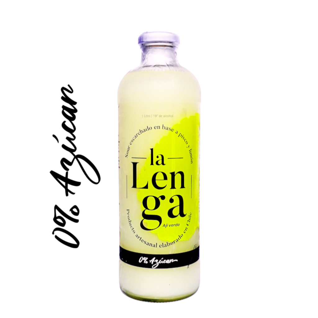 Pisco Sour La Lenga Aji Verde Sin Azucar 1000cc