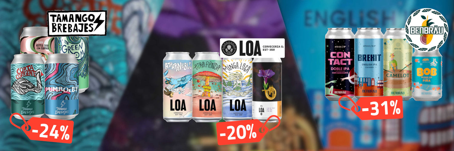 Cervezas artesanales - cerveceria loa - tamango brebajes - benbrau - soko's - keyer - granizo