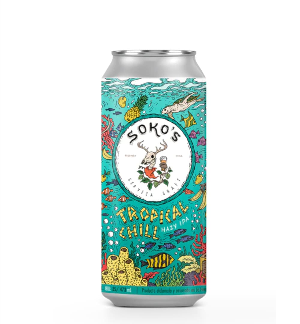 Cerveza Soko's Tropical Chill 473cc