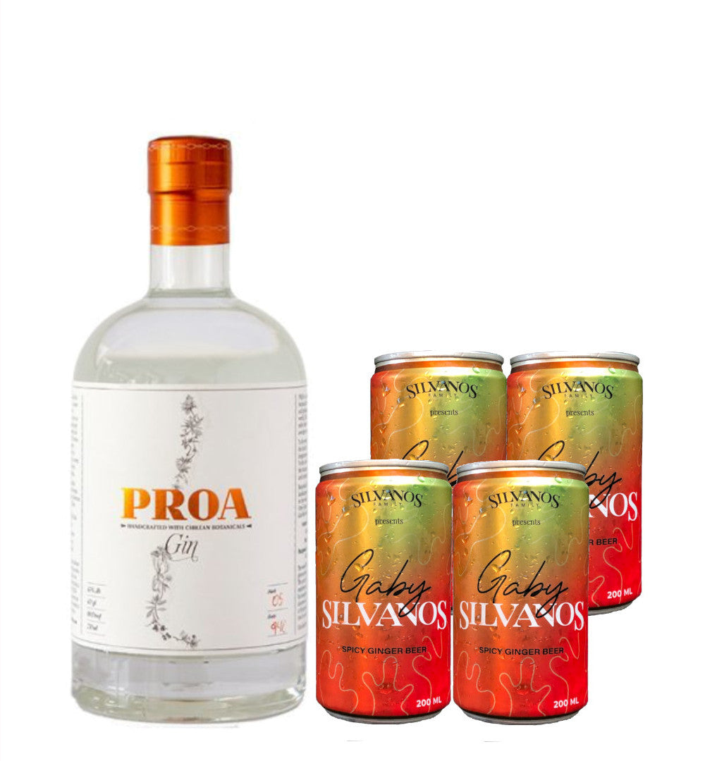 Gin proa - ginger beer - cerveza de jengibre