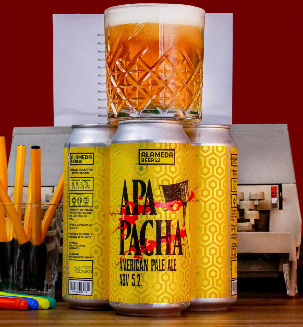 4x Cerveza Alameda Apapacha 473cc