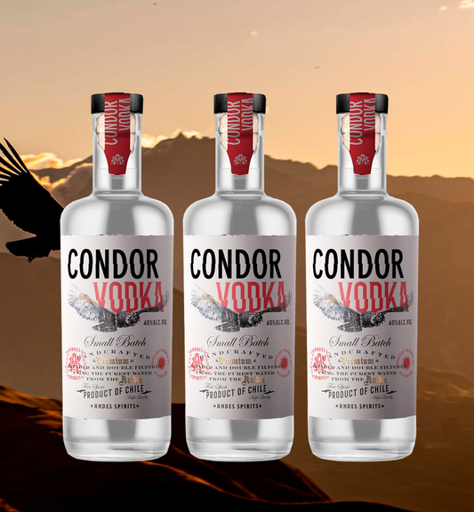 3x Condor Vodka 700cc