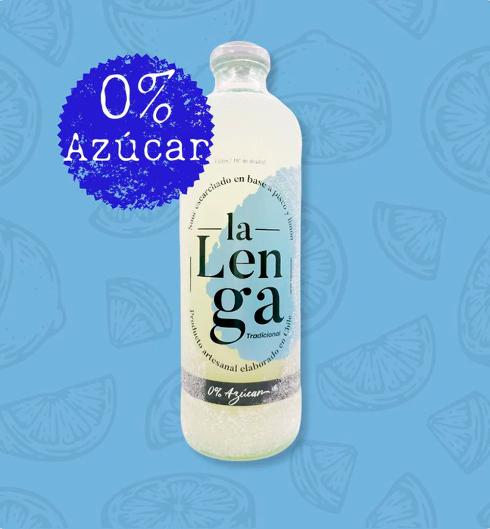 Pisco Sour La Lenga sin Azucar 1000cc