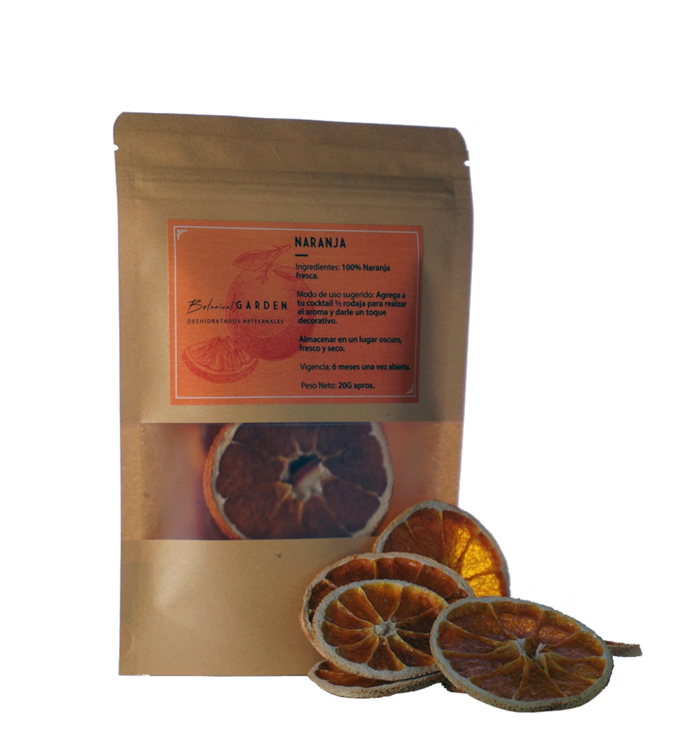 Gin Garden - Naranja deshidratada para cocteleria - Gin Chileno
