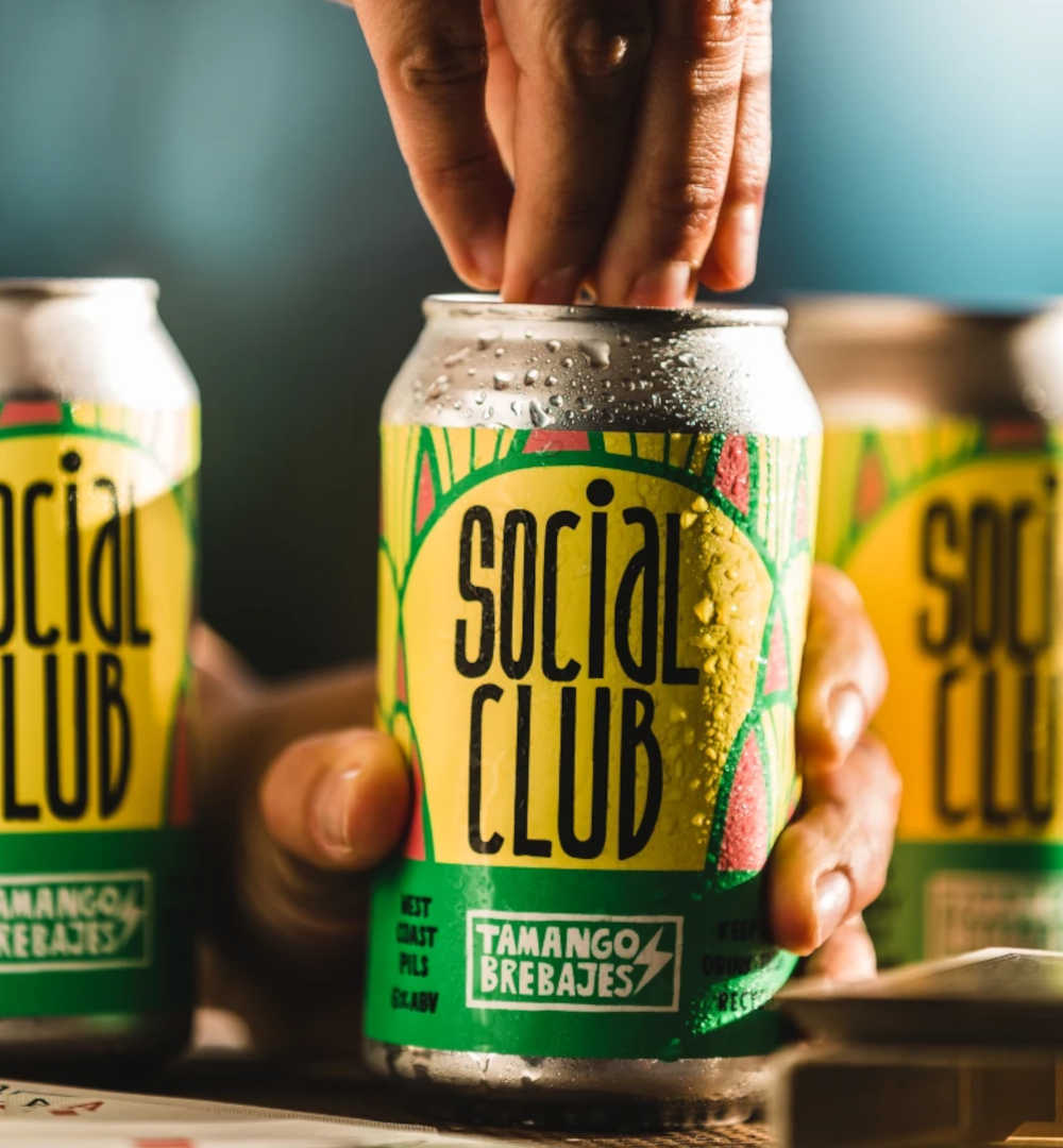 Cerveza en lata - social club - west coast pils - portal voy