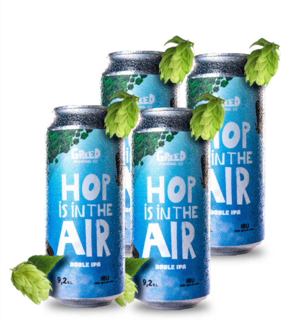 4 Pack Cerveza Greed Hop Is In The Air 473cc