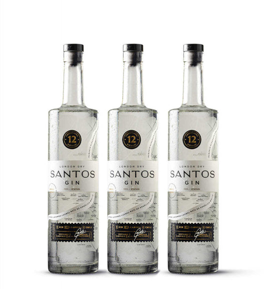 3x Gin Santos 750cc