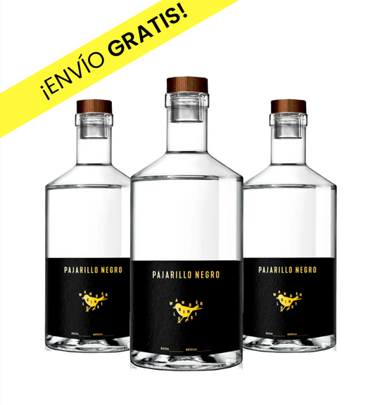 3x Gin Pajarillo Negro 700cc