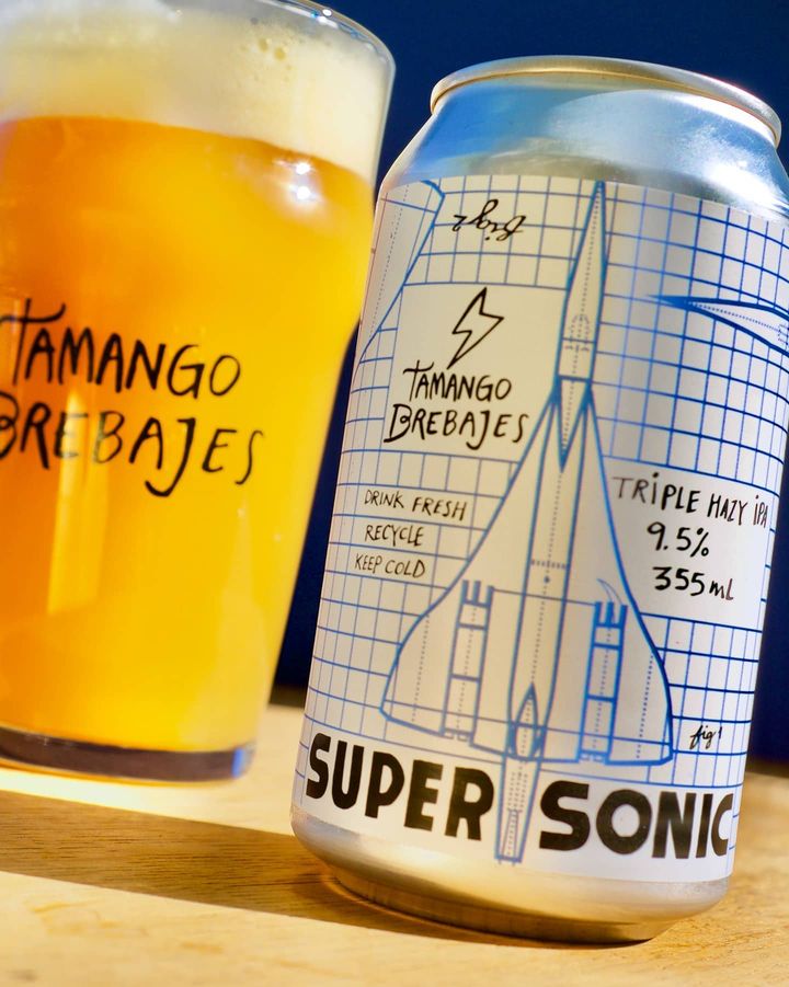 Tamango - supersonic - triple hazy ipa - portal voy - cervezas artesanales en lata - cervecerias chilenas