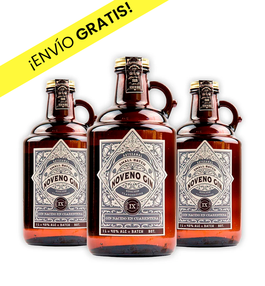 3x Noveno Gin 1000cc