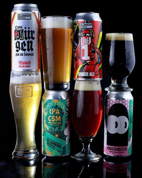 Cerveza artesanal en oferta - Amber ale - Alameda beer - linea 1 - Portal voy