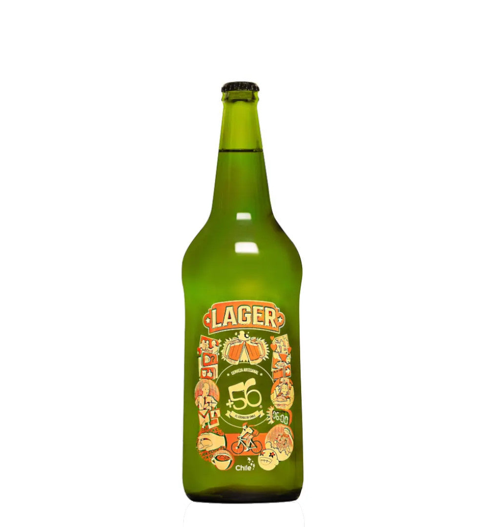 Cerveza +56 Lager 1000cc | Estilo Golden Lager Artesanal Chilena ...